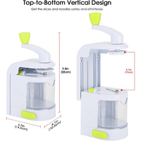 4-in-1 Heavy-Duty Vegetable Spiralizer with Strong Suction Cup