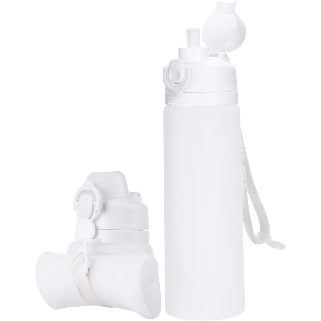 Składana butelka na wodę silikonowa 600 ml - szczelna i wolna od BPA