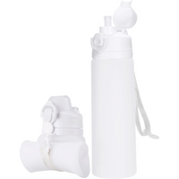 Składana butelka na wodę silikonowa 600 ml - szczelna i wolna od BPA