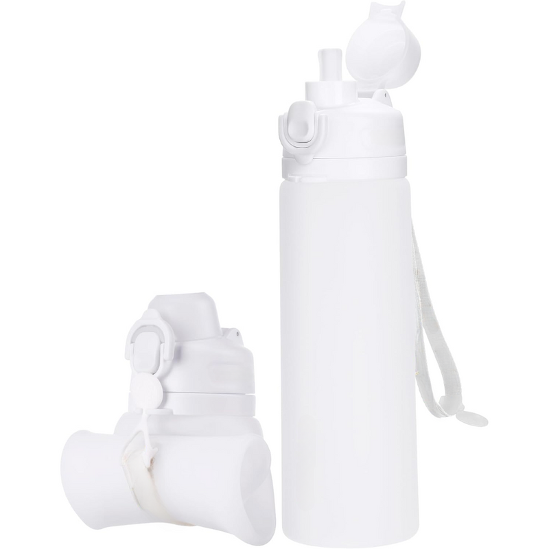 Składana butelka na wodę silikonowa 600 ml - szczelna i wolna od BPA