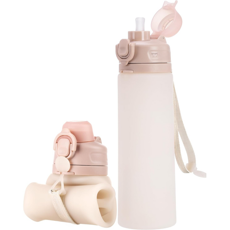 Składana butelka na wodę silikonowa 600 ml - szczelna i wolna od BPA