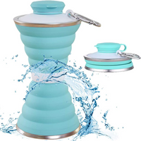Collapsible Water Bottle with Carabiner