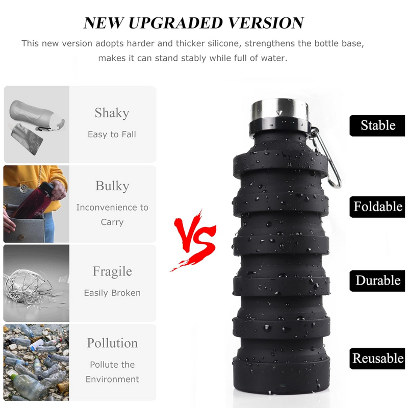 Foldable Shockproof Water Bottle