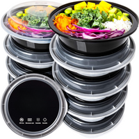 Meal Prep Round Plastic Containers