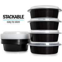 Meal Prep Round Plastic Containers