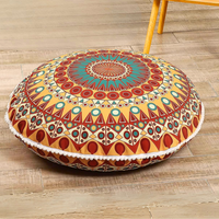 Duża okrągła poduszka do medytacji z pianką memory (81 cm)