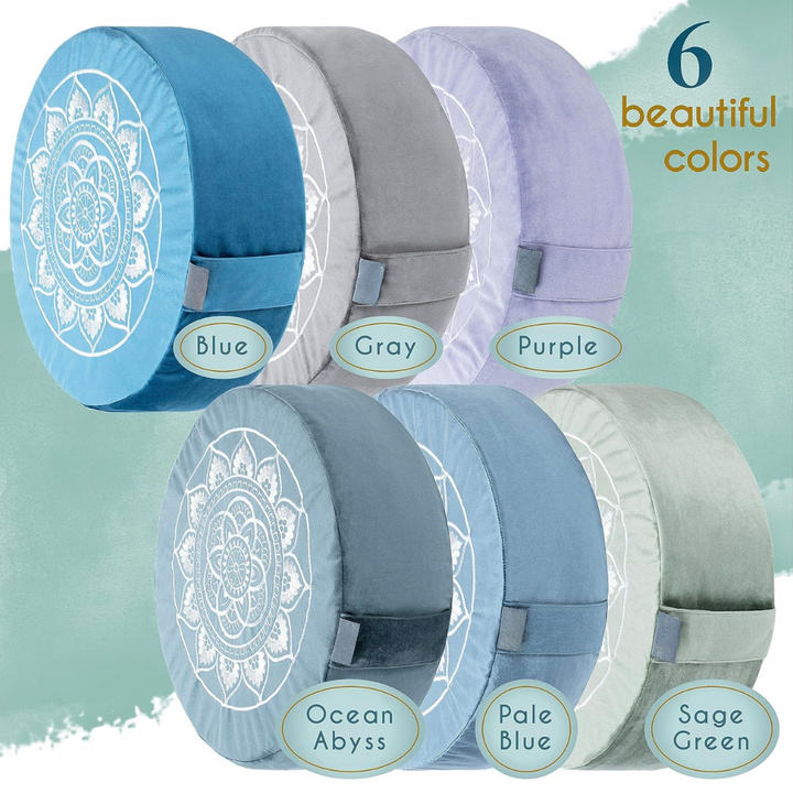 Premium Velvet Meditation Cushion