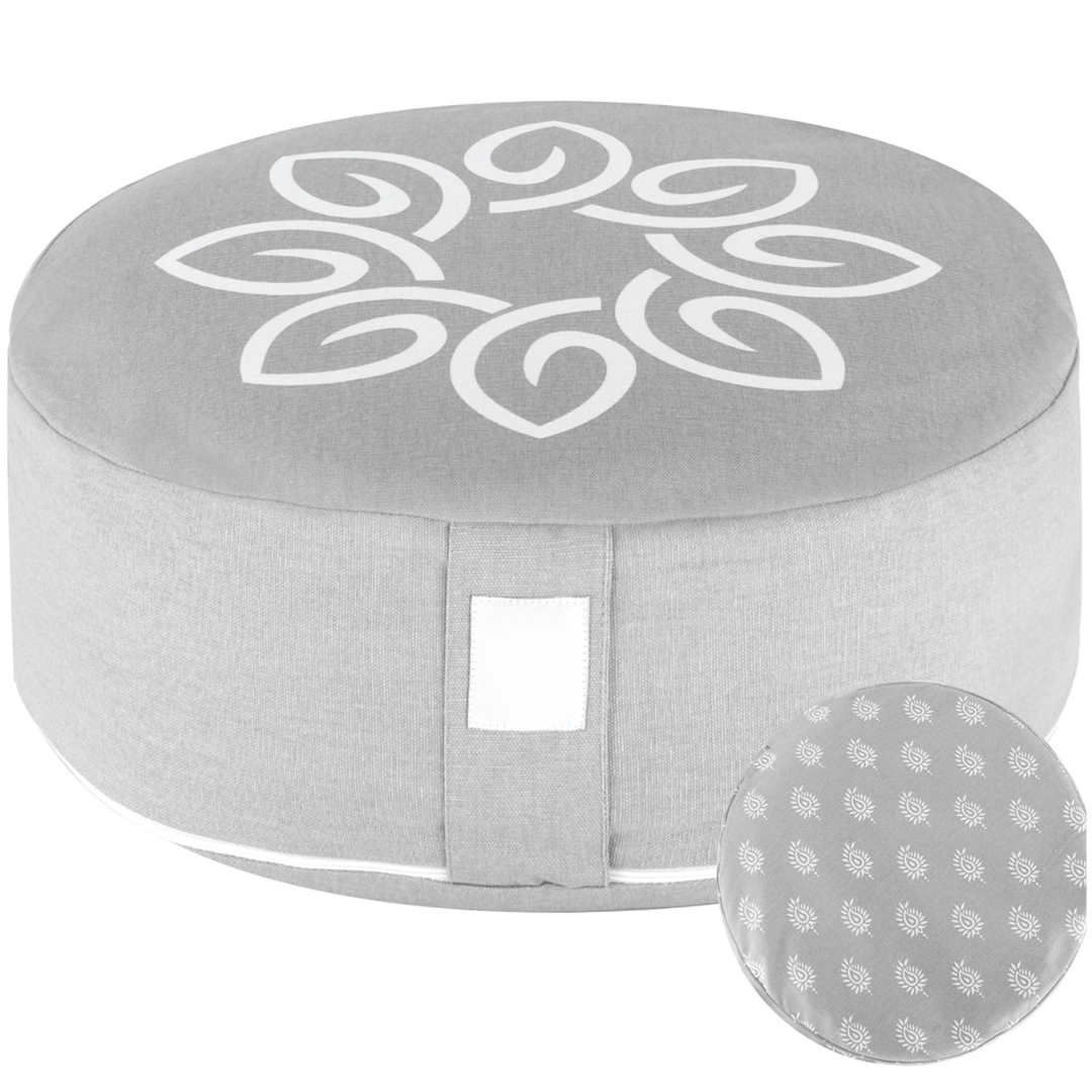 Premium Round Buckwheat Meditation Cushion – 40 cm