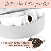 Premium Round Buckwheat Meditation Cushion – 40 cm