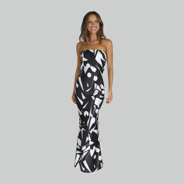 Strapless Maxi Dress with Airy Fit – Jade
