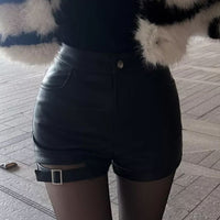 Sammy Jackson™ Naomi Leather Shorts | Gothic & Trendy