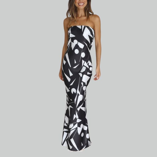 Strapless Maxi Dress with Airy Fit – Jade