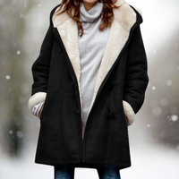 Stylish Suede Fleece Jacket for Women - Camilla