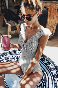 Retro Swimsuit with Print - Julia