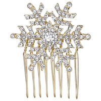 Winter Crystal Snowflake Hairpin - SnowGleam