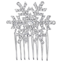 Winter Crystal Snowflake Hairpin - SnowGleam