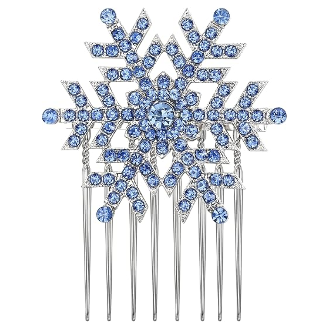 Winter Crystal Snowflake Hairpin - SnowGleam