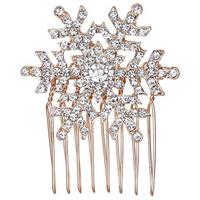 Winter Crystal Snowflake Hairpin - SnowGleam