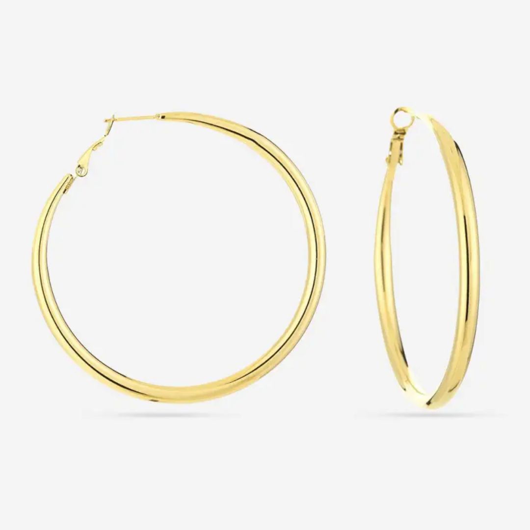 Sammy Jackson™ Gold Hoop Earrings (60 mm) | Luxurious & Stylish