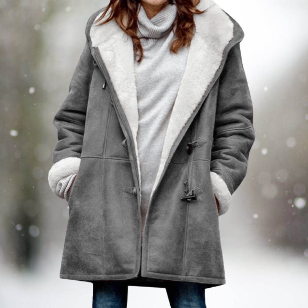 Stylish Suede Fleece Jacket for Women - Camilla