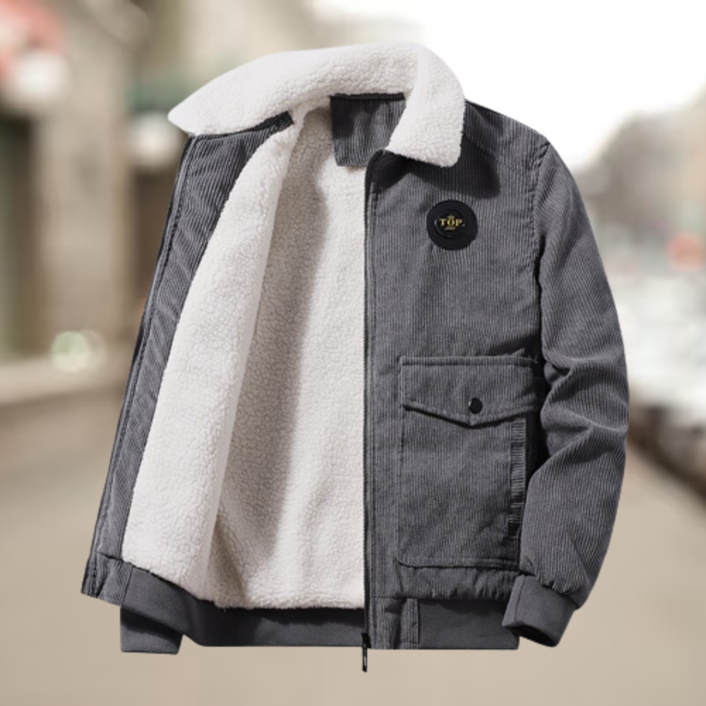 Heren Corduroy Jas met Fleecevoering – Elias