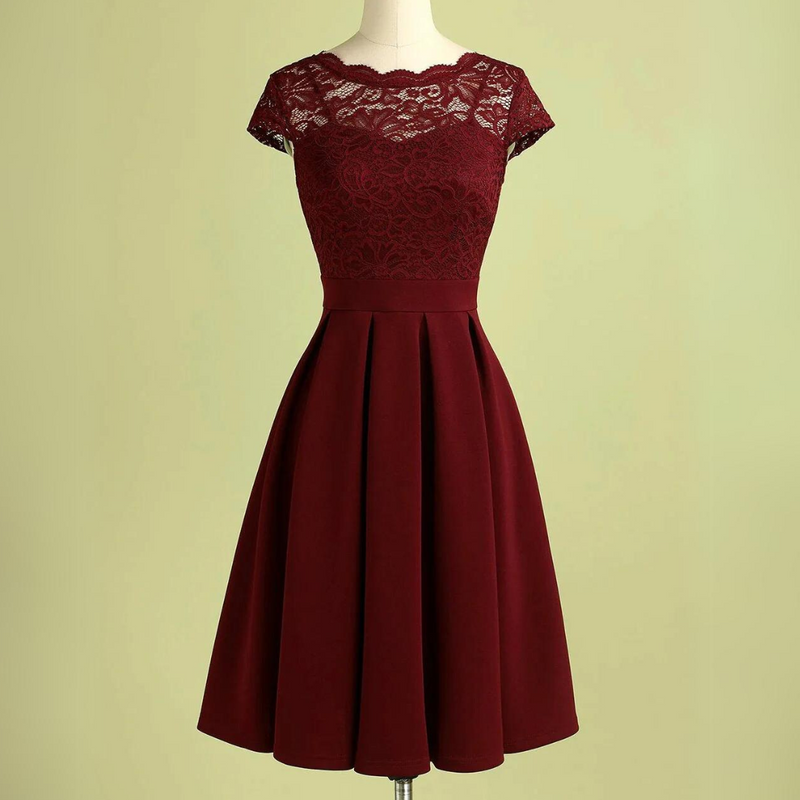 Sammy Jackson™ Sukienka Kylie | Bordowy & Vintage