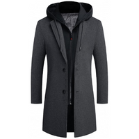 Men's Winter Wool Blend Trench Coat - Liam