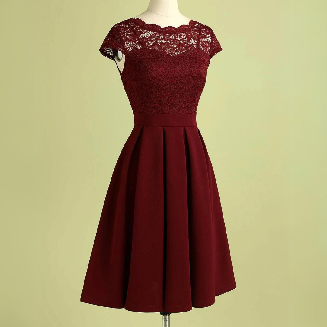Sammy Jackson™ Sukienka Kylie | Bordowy & Vintage