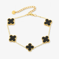 Sammy Jackson™ Black Clover Bracelet | Charming & Stylish