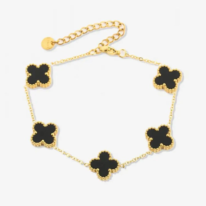 Sammy Jackson™ Black Clover Bracelet | Charming & Stylish