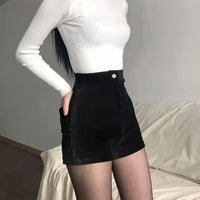 Sammy Jackson™ Leah Ribfluweel Short | Hoge Taille & Stretch