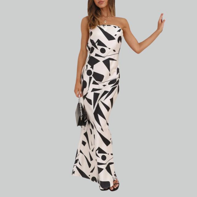 Strapless Maxi Dress with Airy Fit – Jade
