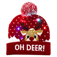 Verlichte Kerst Beanie - GlowDeer