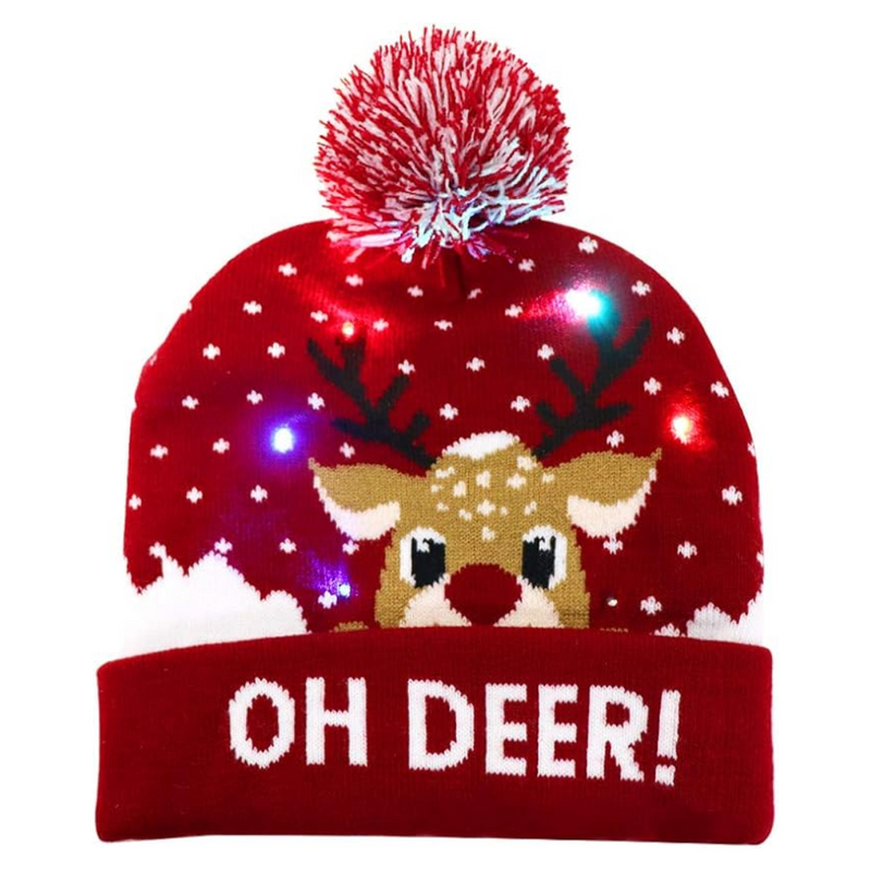 Verlichte Kerst Beanie - GlowDeer