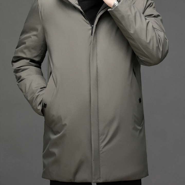 Classic Down Jacket with Hood - Victor