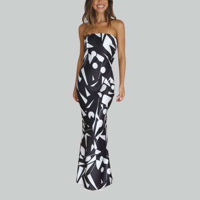 Strapless Maxi Dress with Airy Fit – Jade