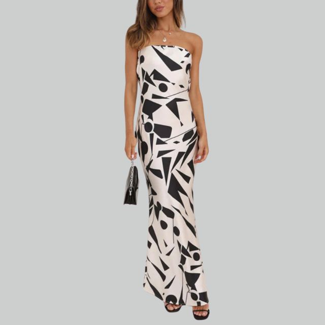 Strapless Maxi Dress with Airy Fit – Jade
