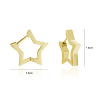Sammy Jackson™ Gouden Ster Hoepeloorbellen | Trendy & Speels