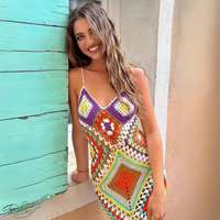 Handmade Crocheted Long One-Piece Beach Dress – Soleia
