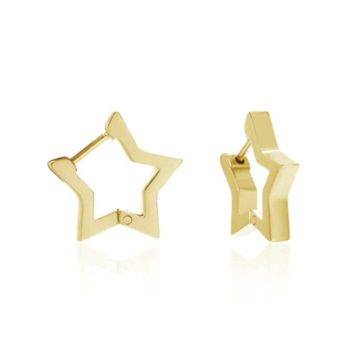 Sammy Jackson™ Gouden Ster Hoepeloorbellen | Trendy & Speels