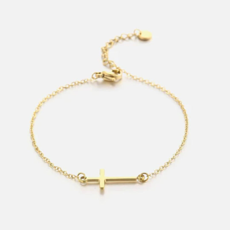 Sammy Jackson™ Gouden Kruisarmband | Spiritueel & Stijlvol