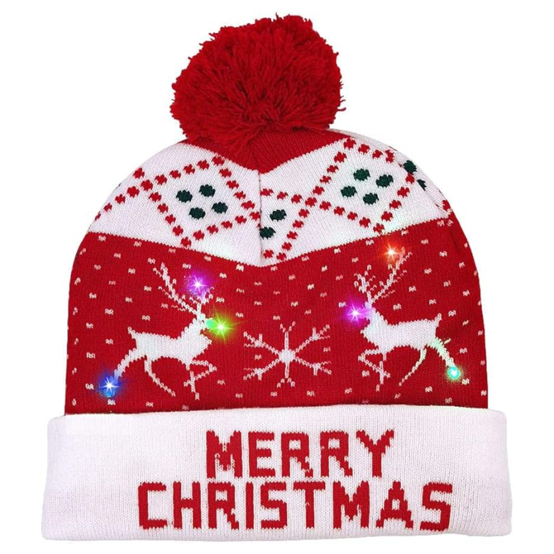 Verlichte Kerst Beanie - GlowDeer