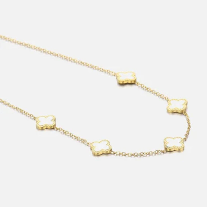 Sammy Jackson™ White Clovers Necklace | Positive & Charming