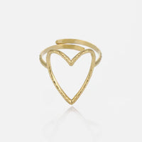 Sammy Jackson™ Grote Open Hart Ring | Opvallend & Stijlvol