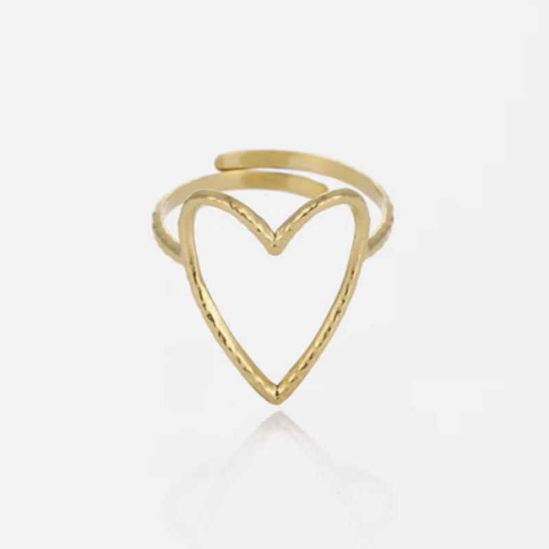 Sammy Jackson™ Grote Open Hart Ring | Opvallend & Stijlvol