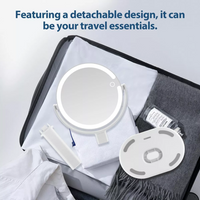 Illuminated Makeup Mirror - 20X Zoom & Adjustable Brightness