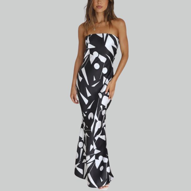 Strapless Maxi Dress with Airy Fit – Jade