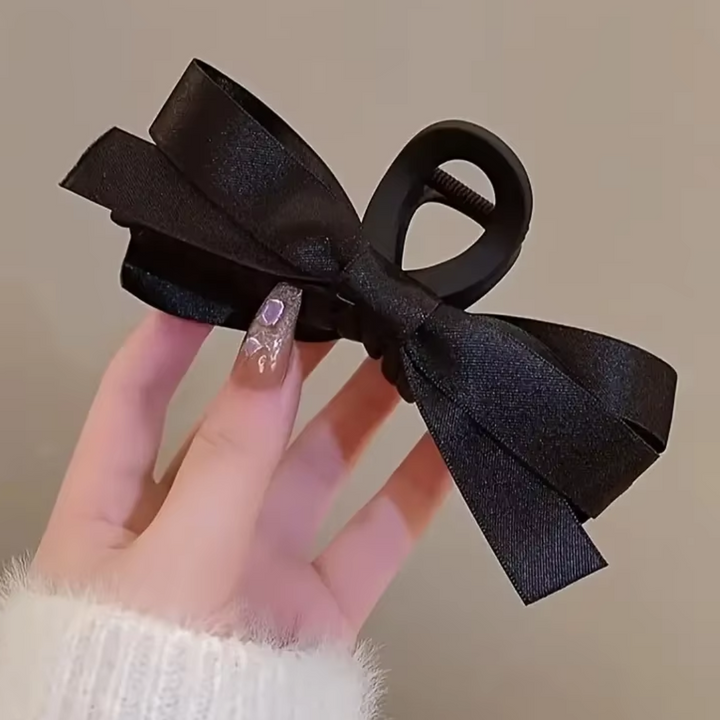 Large Satin Bow Clips
