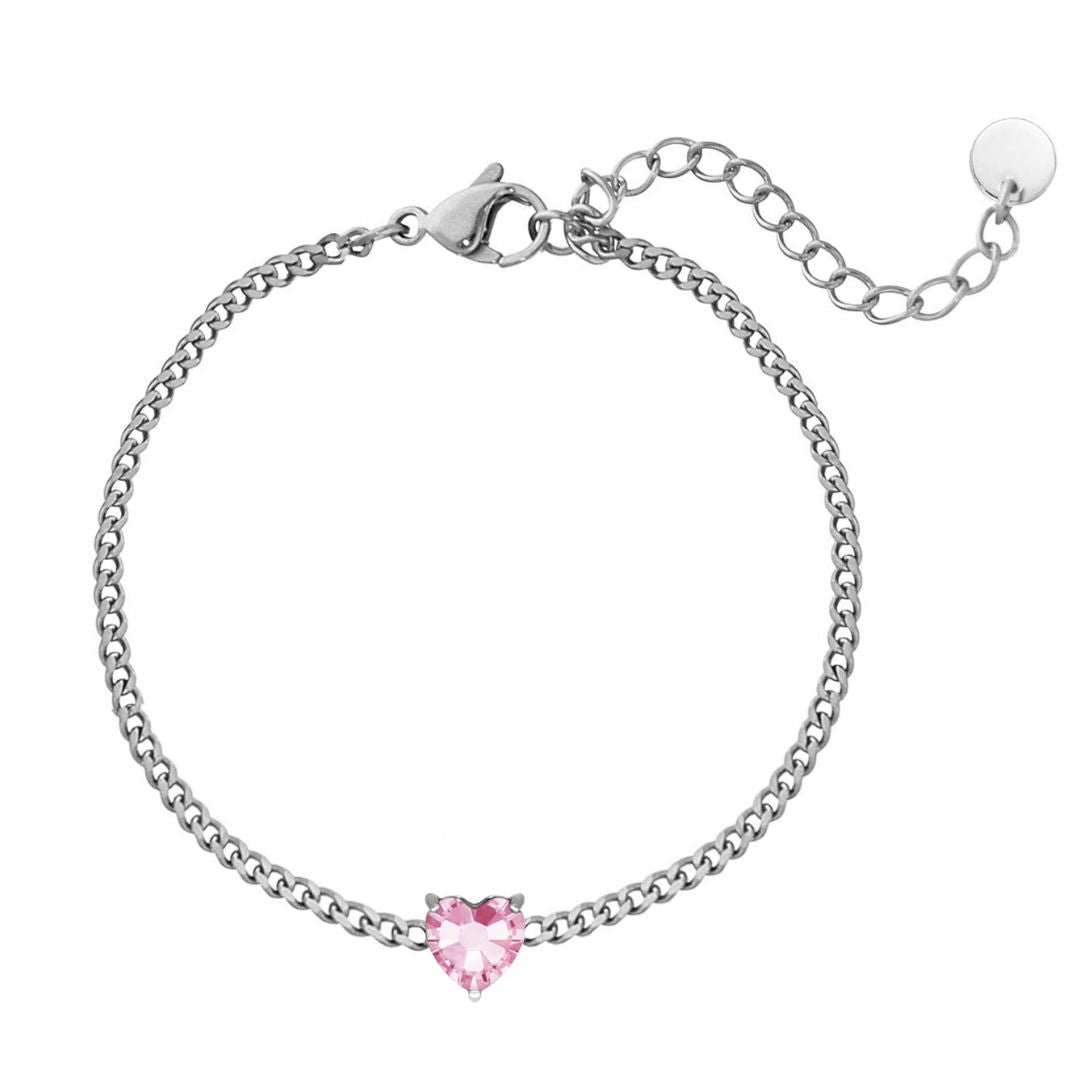 Sammy Jackson™ Hart Geboortesteen Armband | Uniek & Betekenisvol