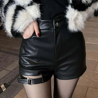 Sammy Jackson™ Naomi Leather Shorts | Gothic & Trendy